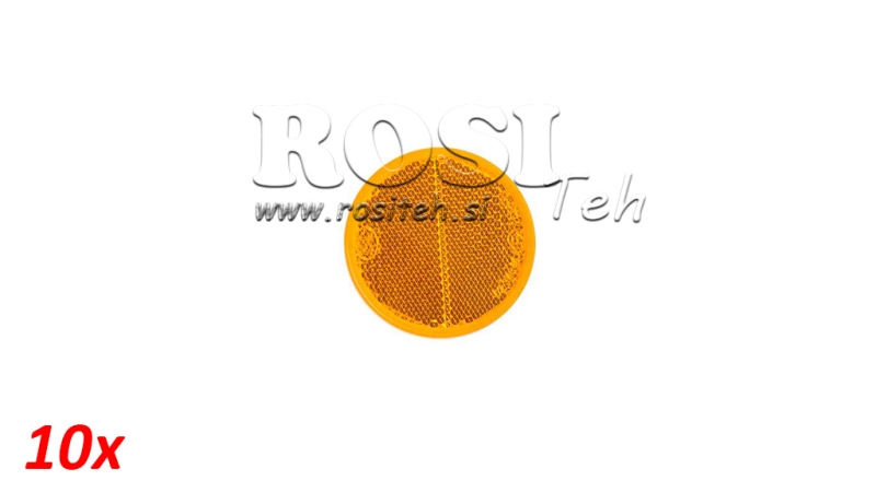 ROUND REFLECTOR Φ 60 ORANGE (10PCS)