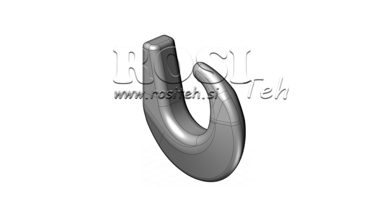 WELD-ON TRAILER HOOK FOR LOAD SECURING – LIGHT-DUTY VERSION