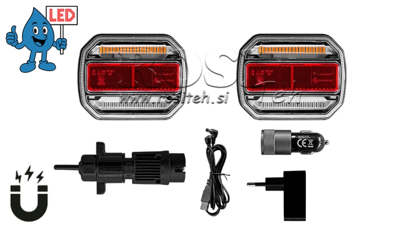 LED MAGNETIC LIGHT KIT - WIRELESS 12/24V CANBUS