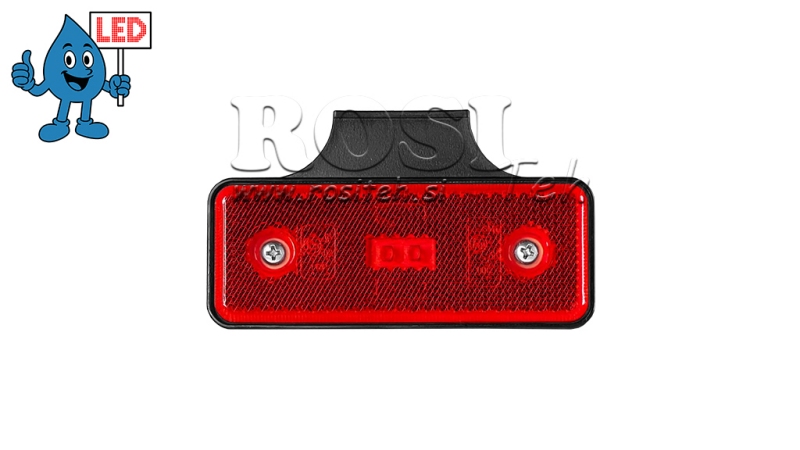 LED MARKER LIGHT RED 12V