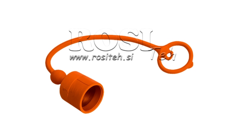 PROTECTIVE RUBBER COVER ORANGE - MALE QUICK COUPLINGS