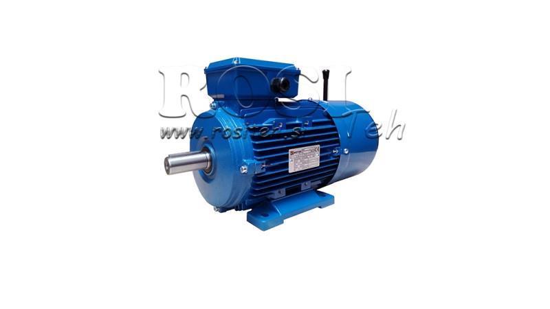 1.5kW-MOTOR ELÉCTRICO CON FRENOS MSH 90L1-4_1400rpm 3Fase patas-B3