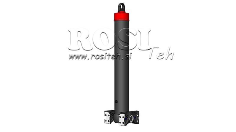 TELESCOPIC CYLINDER DO PRZYCZEPY WYWRACAJĄCEJ 5-stopniowy SKOK-7100mm 42Ton