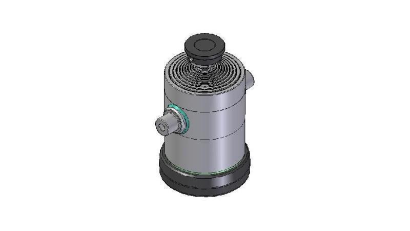 1054S -TELESCOPISCHER ZYLINDER STANDARD/KUGEL 10 STUFEN HEBUNG 3450 DURCHMESSER 300