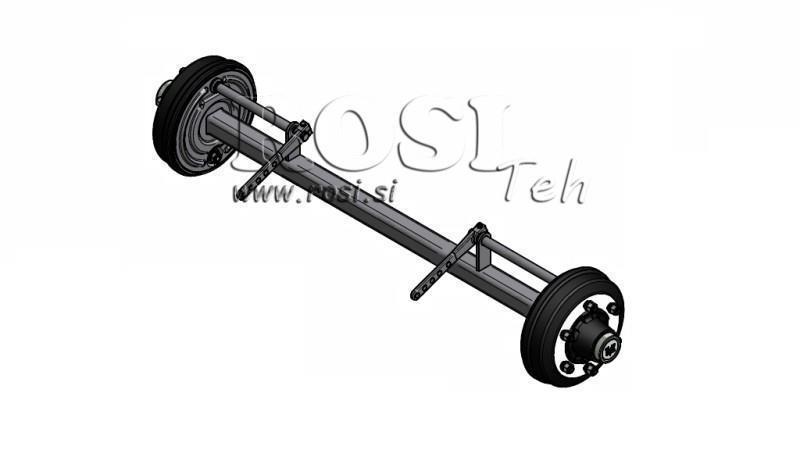 OSIA DLA PRZYCZEPY 5400 kg Z HAMULCAMI (1500 mm)