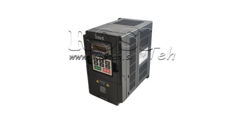 FREKVENSOMVANDLARE-INVERTER 1Fas 2.2kW GD10-2R2G-S2-B