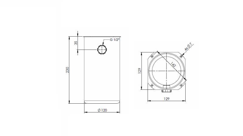 RESERVORIO METÁLICO ROLL PP 2 LITROS-dimensiones