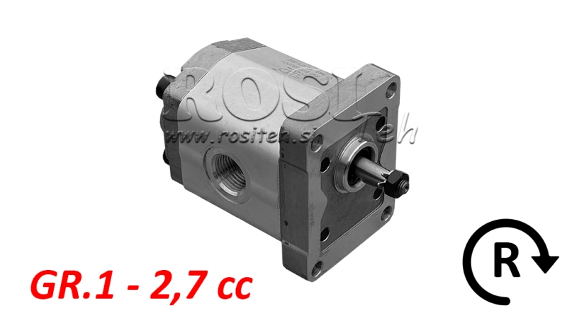 HYDRAULISK PUMP GR.1 2.7 CC HÖGER - GÄNGA
