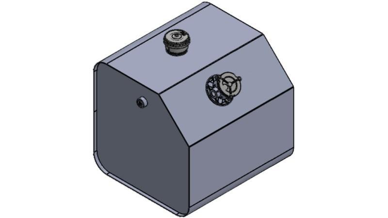 FÉM TARTÁLY FELSŐ 250 Lit 600x600x800mm