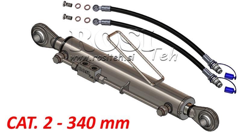 HYDRAULIC TOP LINK STANDARD - CAT. 2 - 63/35-340 (45-95 HP) (25,4/25,4 mm)