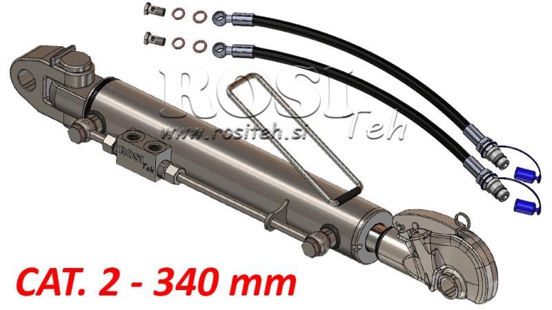 HYDRAULIC TOP LINK SPECIAL - CAT. 2 - 63/35-340 (45-95 HP) (25,4 mm)