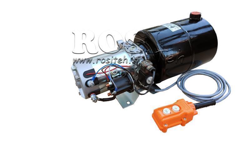 ΜΙΝΙ ΥΔΡΑΥΛΙΚΟΣ ΣΥΝΑΓΩΓΟΣ 24V DC - 2.2kW = 2.1cc - 8 λίτρα - μονής κατεύθυνσης συναρμολόγηση (μεταλλικό)