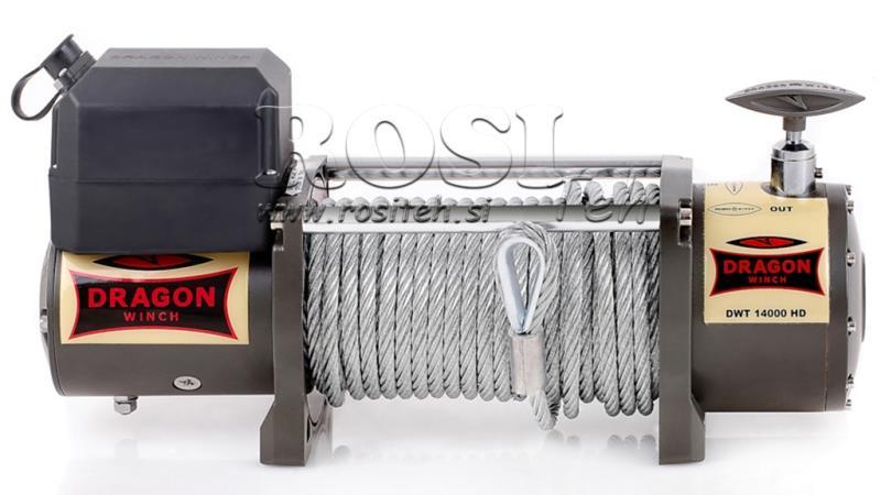 Wciągarka elektryczna 24 V DWT 14000 HD - 6350 kg