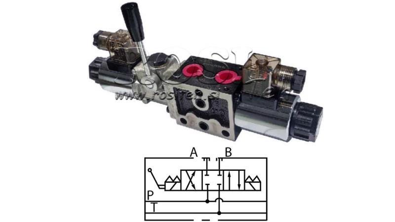 HYDRAULIC MANUAL AND ELECTROMAGNETIC VALVE YEAT-ASSEMBLY 12V N1