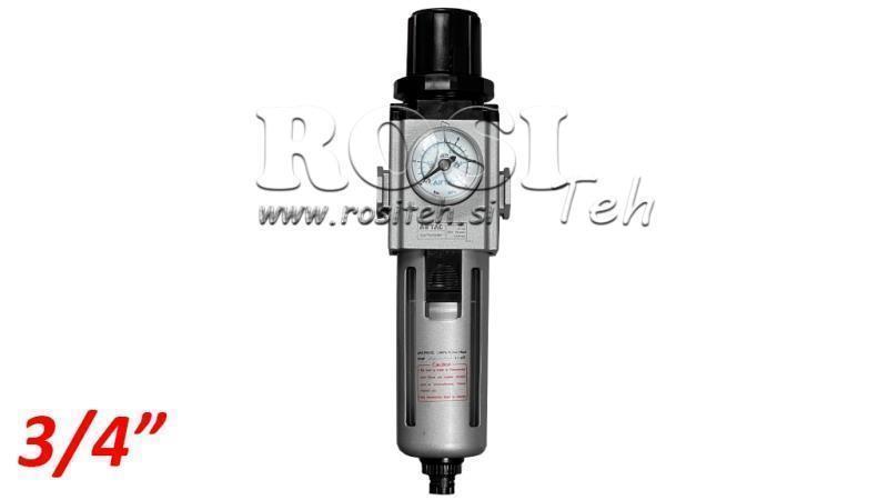 REGULADOR DE FILTRO PNEUMÁTICO 600 G3/4 40µ 0-10b