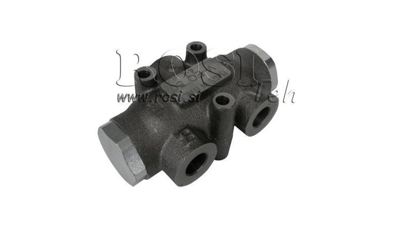 VANNE DE DISTRIBUTION HYDRAULIQUE DÉBIT V01006 40 - 60 lit - 1/2 - 250 bar (max.300 bar) V-EQ30