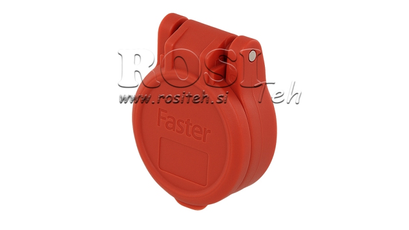 RED PROTECTIVE COVER PVC FEMALE QUICK COUPLING PUSH-PULL