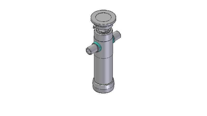 2020S -TELESCOPIC ZYLINDER STANDARD / KUGEL 2 STUFEN HUB 455 DURCHMESSER 80