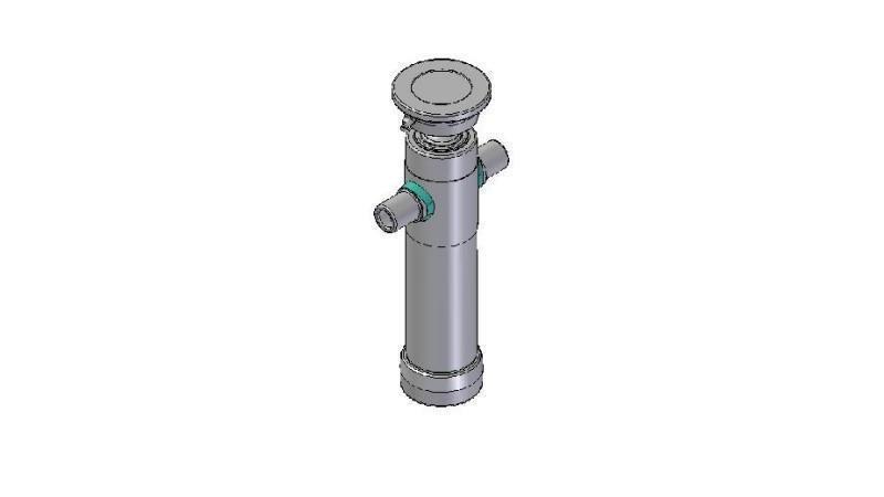 2021S -TELESCOPISK CYLINDER STANDARD/BOLL 2 STEG SLAG 525 DIAMETER 80