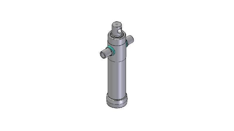 2022F -CYLINDER TELESKOPOWY STANDARD/OTWÓR 2 ETAPY RUCHU 595 ŚREDNICA 80