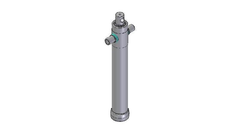 2026F - CILINDRO TELESCOPICO STANDARD/BUCO 2 STADI CORSO 995 DIAMETRO 80