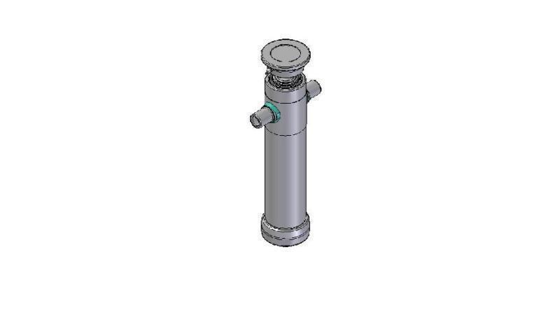 2036S -CYLINDER TELESKOPOWY STANDARD/KULA 3 ETAPY SKOK 1043 ŚREDNICA 95