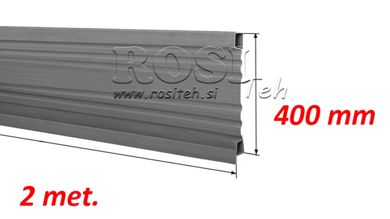 PANEL BOCZNY DO PRZYCZEPIE WYWROTNYM 2 MET. - WYSOKOŚĆ 400 MM