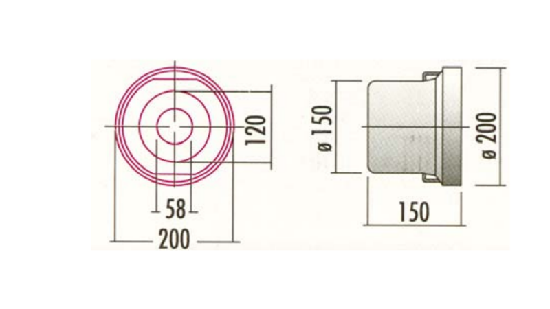 PROTECTIVE SLEEVE FOR P.T.O. PVC 200x150x150