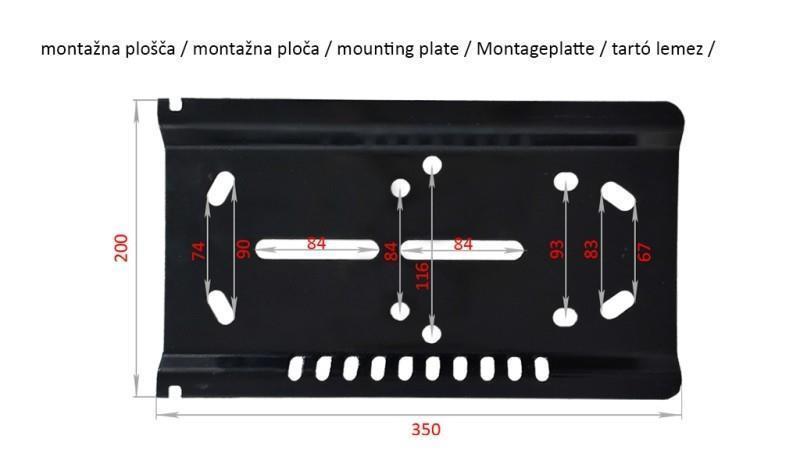 TRACTOR SEAT UNIVERSAL - SEMI-CIRCULAR BACKREST