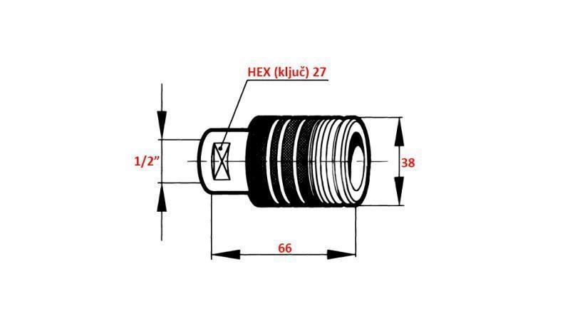 QUICK COUPLING TRACTOR FEMALE PUSH - PULL 1/2