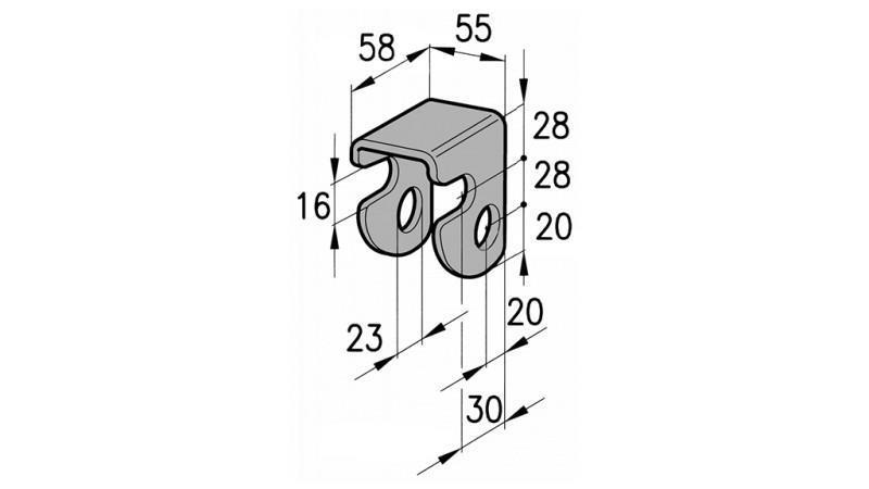PORTEUR AVEC EXTENSION FEMELLE