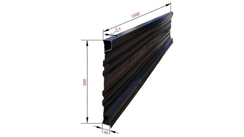 SIDE PANEL FOR DUMP TRAILER 1.5 MET. - HEIGHT 500 mm