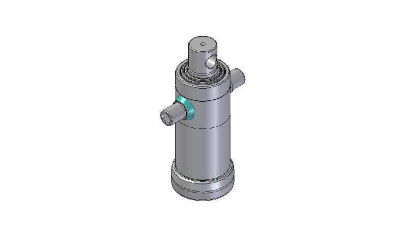3031F -CYLINDER TELESKOPOWY STANDARD/OTWÓR 3 ETAPY SKOK 593 ŚREDNICA 112