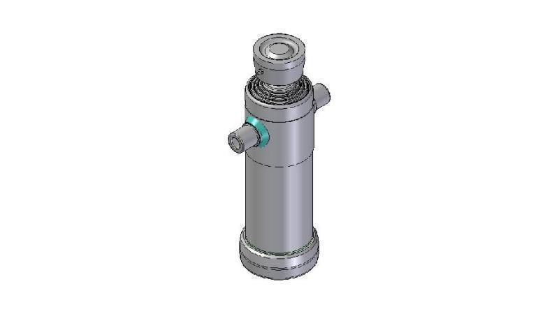 3045S -CYLINDER TELESCOPICZNY STANDARD/BALL 4 ETAPY SKOK 1190 ŚREDNICA 124