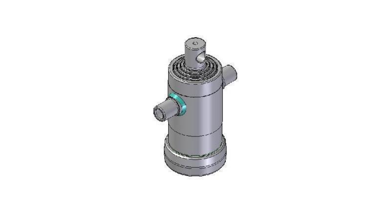 3061F -CYLINDER TELESKOPOWY STANDARD/OTWÓR 4 ETAPY SKOK 590 ŚREDNICA 112