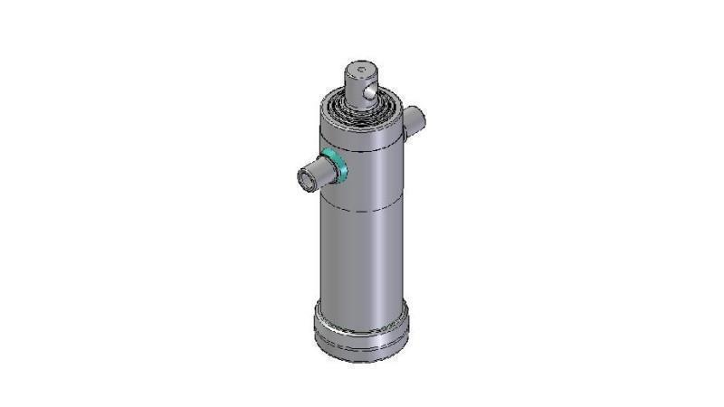 3066F -CYLINDER TELESKOPOWY STANDARD/OTWÓR 4 ETAPY SKOKU 1190 ŚREDNICA 112