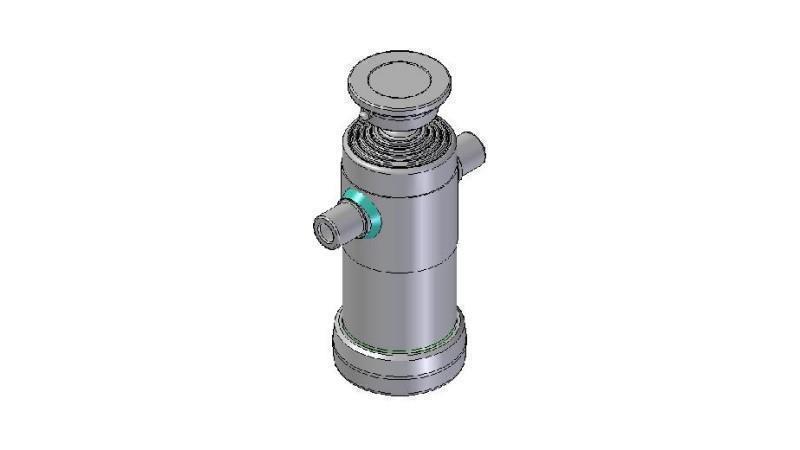 3093S -CYLINDER TELESCOPICZNY STANDARDOWY/KULOWY 5 ETAPÓW SKOK 1190 ŚREDNICA 124