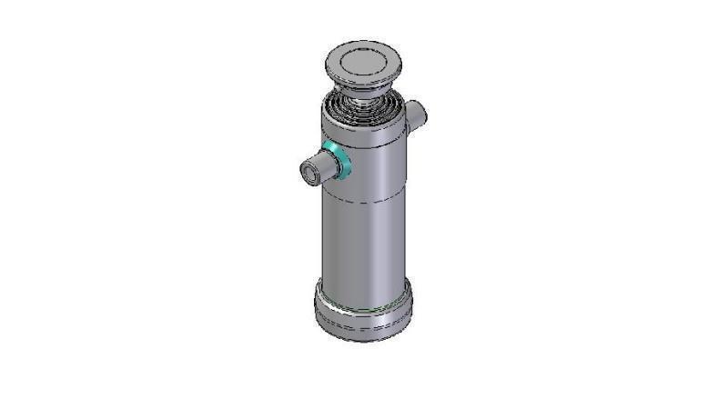 3094S - TELESCOPISK CYLINDER STANDARD/BOLL 5 STEG SLAG 1490 DIAMETER 124