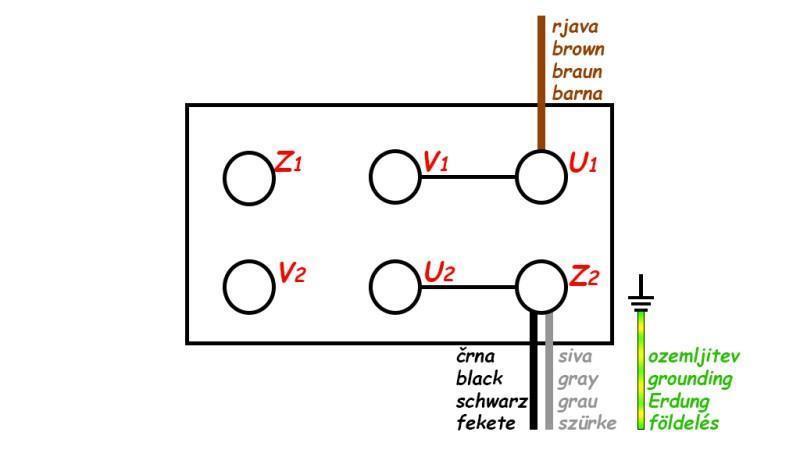Schema SPINA CON CAVO ON/OFF 1 FASE (3POLI) 230V
