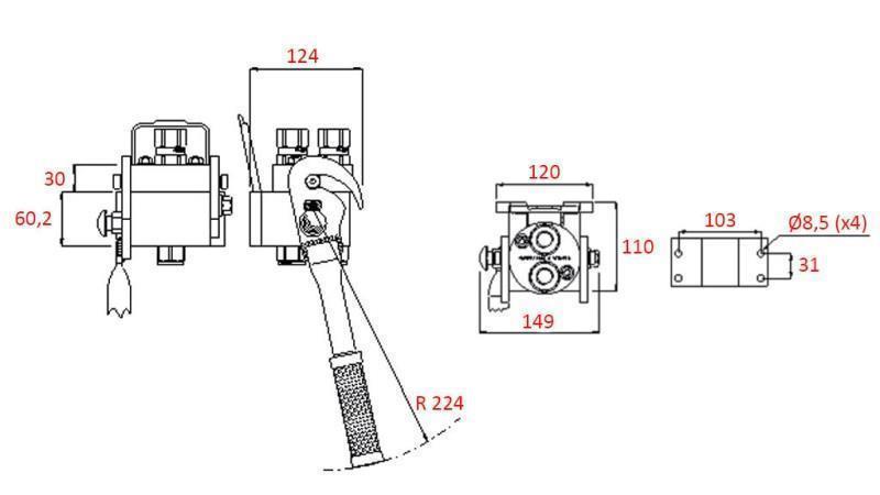 Sprzęgło MULTI-FASTER 2-drożne BSP1/2 część mobilna