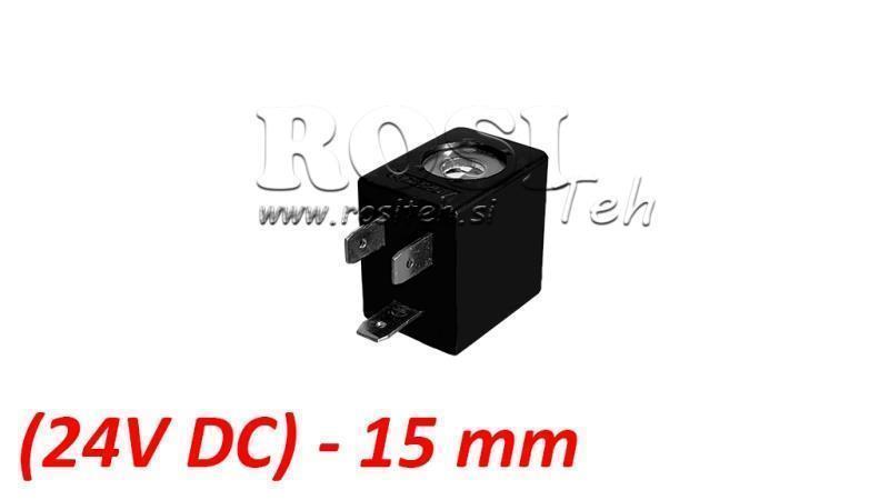 (15) EL. MAG. TEKERCS 24V DC 2.5W PNEUMATIKUS SZELEPHEZ 1/8