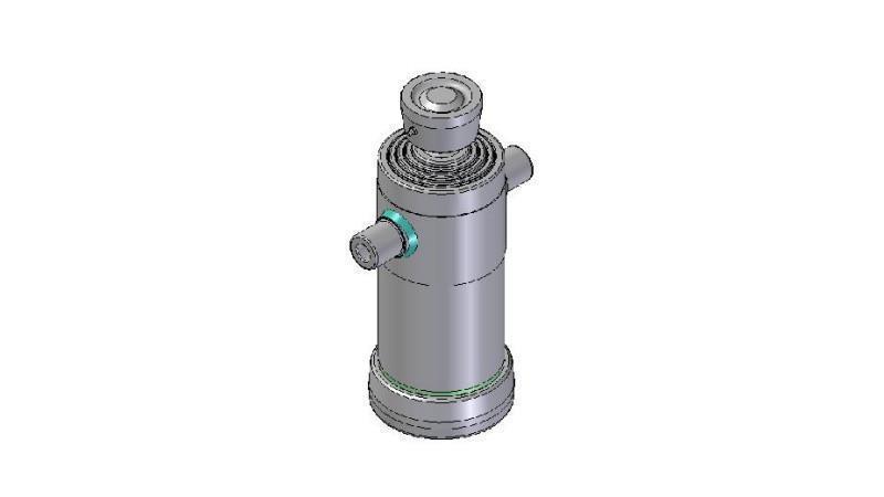 4041S -TELESCOPISK SYLINDER STANDARD/KULE 4 TRINN SLAG 1040 DIAMETER 152
