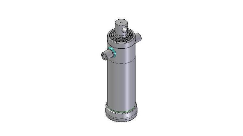 4044F -TELESCOPISK CYLINDER STANDARD/HUL 4 TRIN REJSE 1700 DIAMETER 152