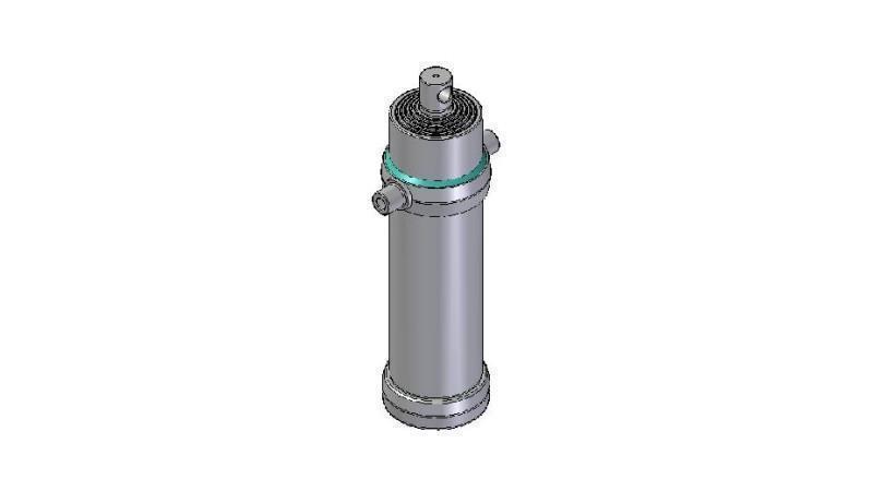 4065F -TELESCOPIC CYLINDER STANDARD/HOLE 6 STAGES STROKE 3765 DIAMETER 190