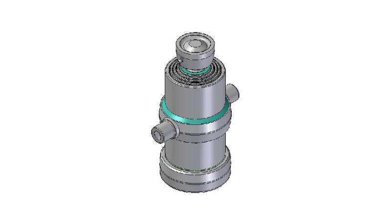 4070S -TELESCOPISK Sylinder STANDARD/KULE 4 STAGER SLAG 1030 DIAMETER 170