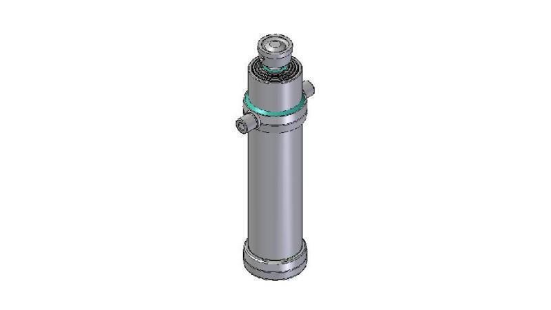 4090S -TELESCOPIC Sylinder STANDARD/KULE 4 TRINN SLAG 2510 DIAMETER 170