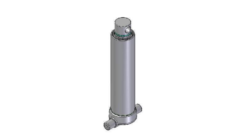 4526F -TELESCOPIC CYLINDER INFERIOR – HOLE 3 STAGES TRAVEL 895 DIAMETER 124