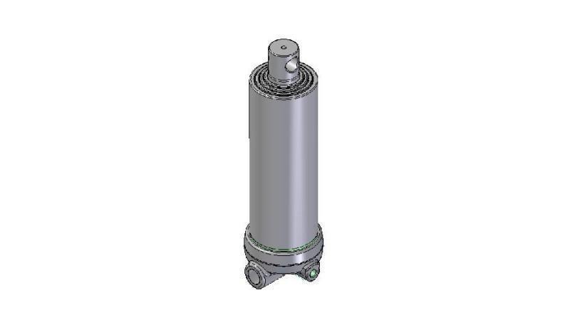 4643F -TELESCOPIC CYLINDER HOLE - HOLE 4 DEGREES STROKE 1500 FI 152