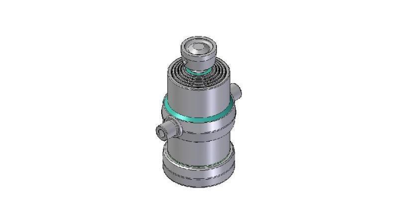 5005S -TELESCOPISK CYLINDER STANDARD/BALL 5 STEG SLAG 1275 DIAMETER 190