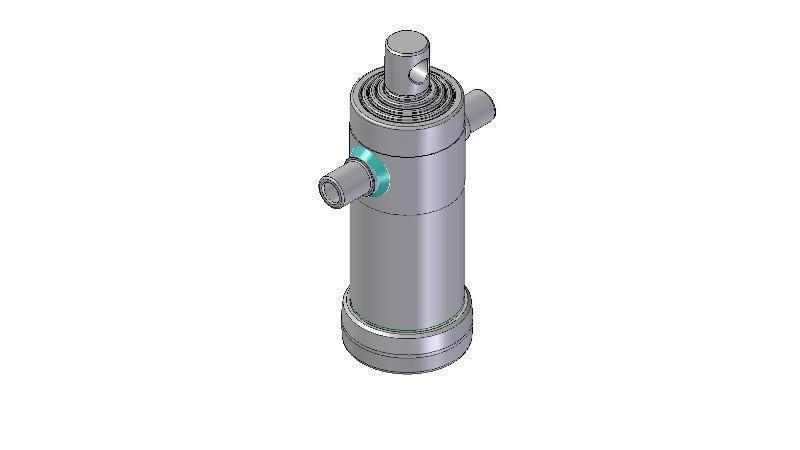 5023F -CYLINDER TELESKOPOWY STANDARD/OTWÓR 5 ETAPÓW PRZESUNIĘCIA 1290 ŚREDNICA 112